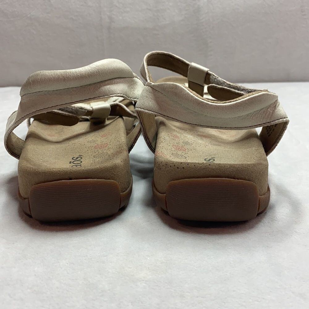 Taos Footwear Leather Double T-strap Sandal 10 - Picture 6 of 12
